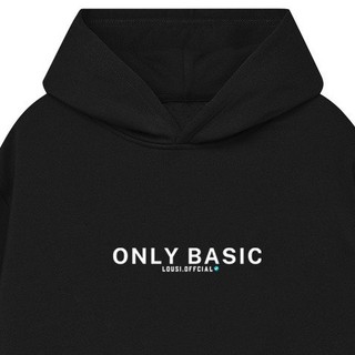 Áo hoodie only basic nam nữ form rộng, áo nỉ hoodie unisex chất liệu nỉ bông phong cách hàn quốc