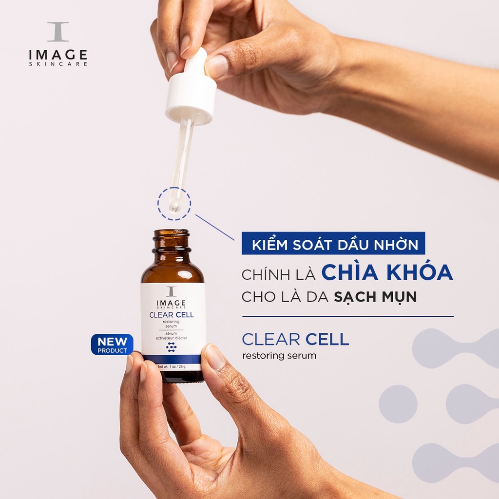 Serum kiềm dầu, giảm mụn Image Skincare Clear Cell Restoring Serum Oil Free 28g