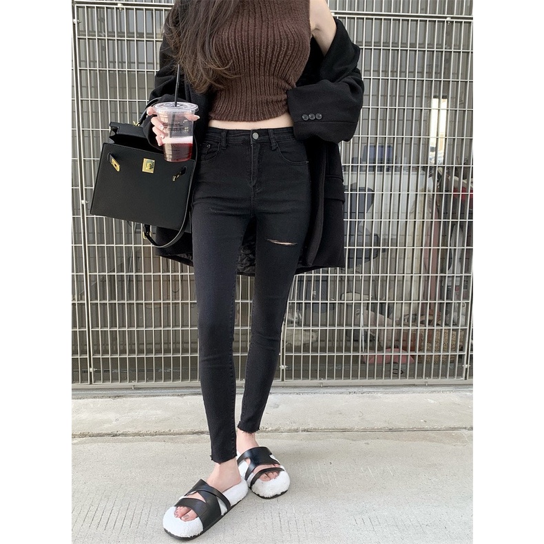 Quần Jean ôm nữ cạp cao mẫu mới siêu xinh phù hợp nhiều phong cách sang chảnh