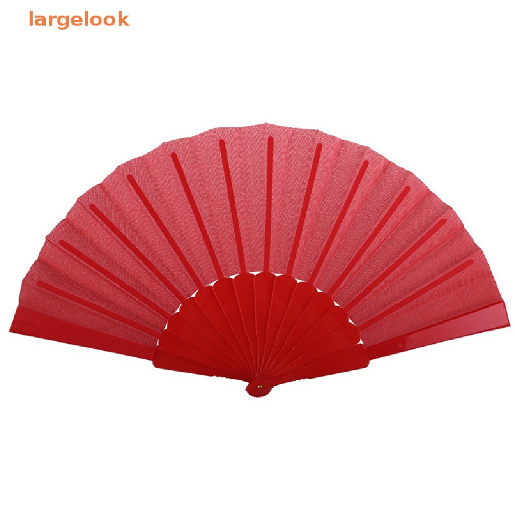 Quạt Xếp Cầm Tay [Lớnlook] Bằng Vải Dùng Cho Tiệc Cưới / Nhảy Múa Ngoài Trời