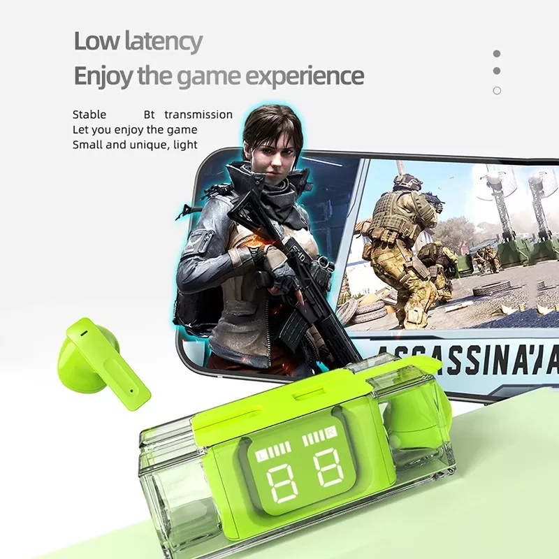 Tai Nghe Nhét Trong Không Dây Bluetooth 5.3 TWS 9D Chống Thấm Nước Có Micro Phong Cách Thể Thao Cho IPhone Xiaomi