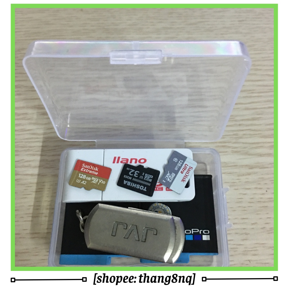 Hộp nhựa mini đựng phụ kiện, màu trong suốt | 6.8x5x2.3cm