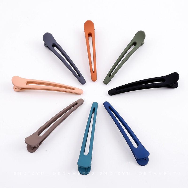 1 Cặp Kẹp Tóc Mỏ Vịt Lớn Không Để Lại Dấu Vết