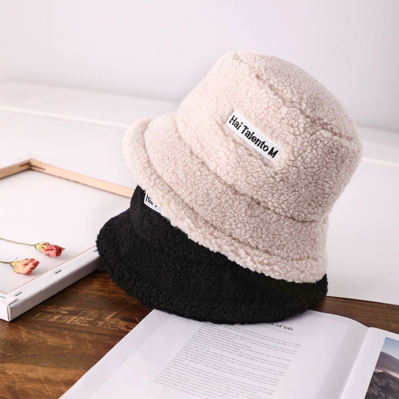 Mũ bucket lông cừu nón tai bèo trơn vành siêu hit hot thời trang Unisex phong cách Hàn Quốc dành cho nữ nam PUKIXI M108