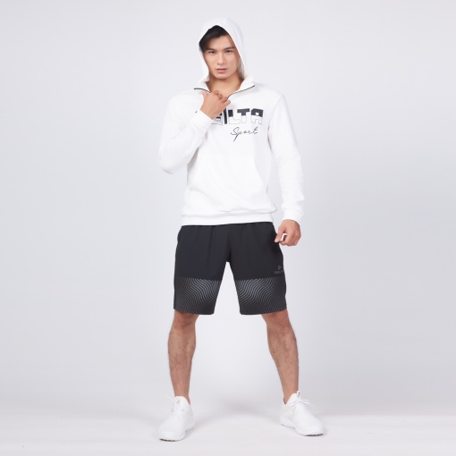 Áo Hoodie Nam French Terry phối khóa cổ HD027M0 chất liệu giữ form tốt, mềm mại, thấm hút và thoáng mát