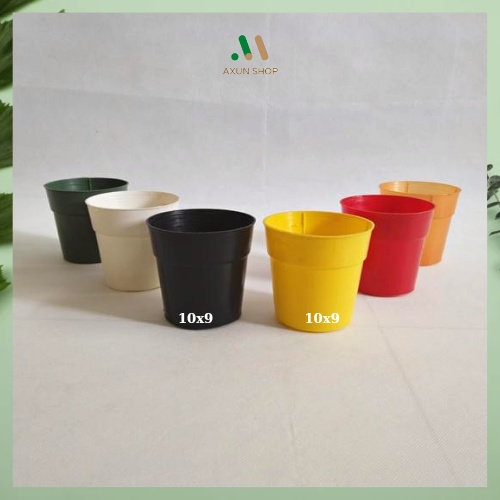 Chậu nhựa tròn mini trồng sen đá, trồng xương rồng nhiều size và nhiều màu sắc giá tại xưởng