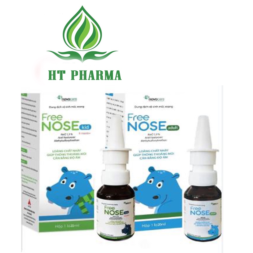 FREE NOSE Kid làm loãng chất nhày, giúp thông thoáng mũi, giảm nghẹt mũi, cân bằng độ ẩm
