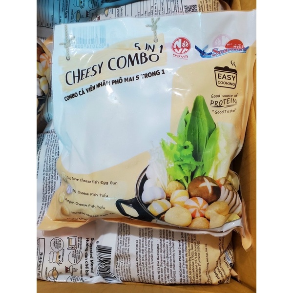 COMBO 5 LOẠI VIÊN PHÔ MAI NHẬP KHẨU 500GR