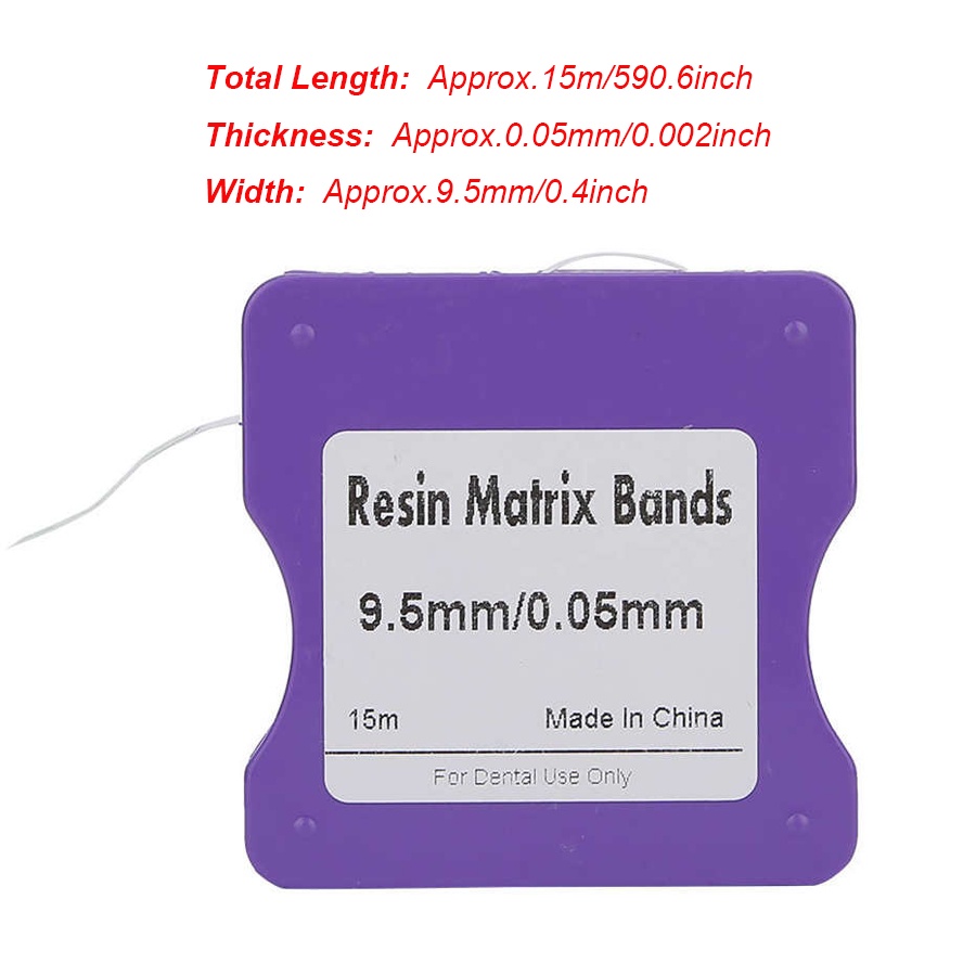 Nha khoa Nhựa Striproll Matrix Bands Anterior Strip Roll Restoration