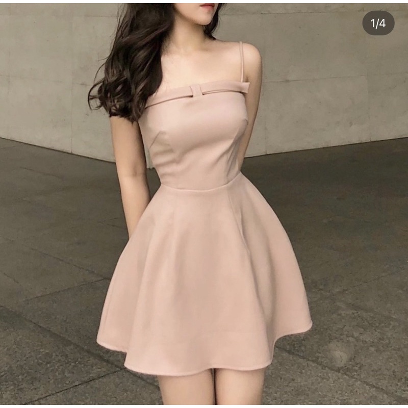 ĐẦM HAI DÂY BOWTIE DRESS