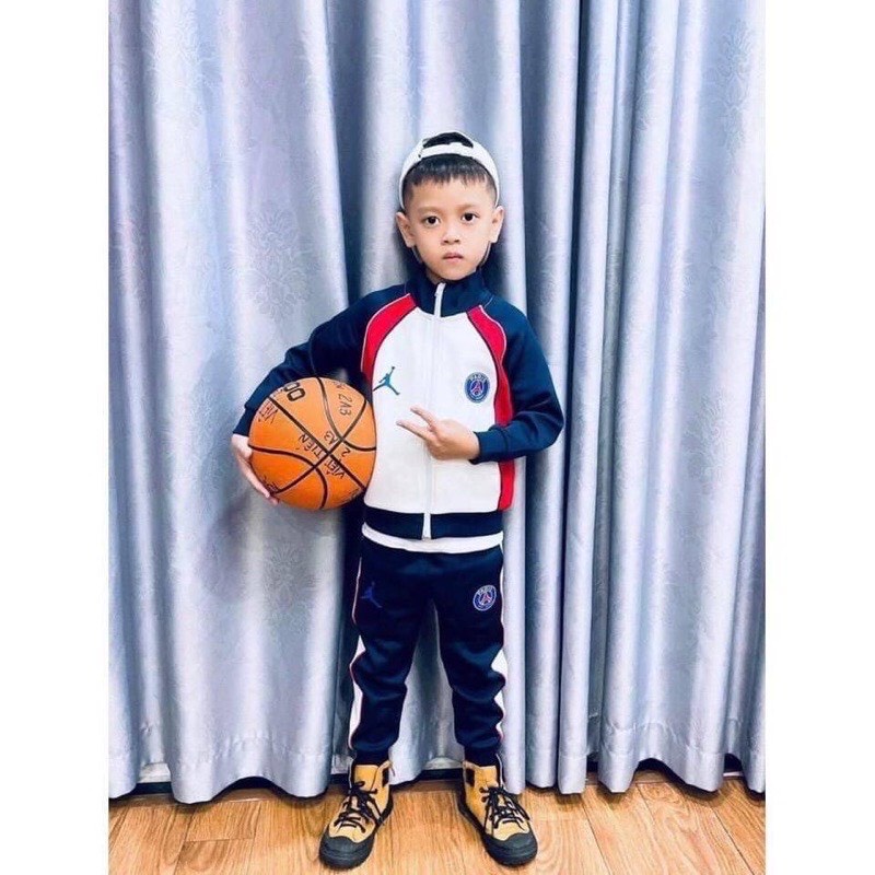 Bộ thể thao PSG phối 3 màu sành điệu cho bé trai  Pari Saint Germain SHOP BÉ TÔM KIDS