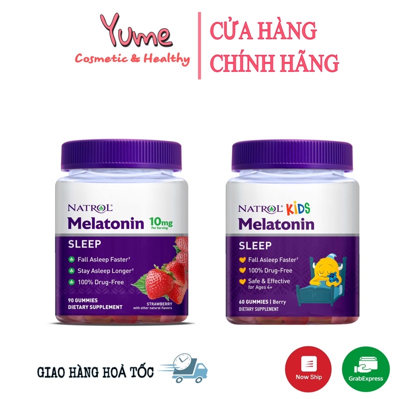 [Bill Mỹ]Kẹo dẻo ngủ ngon Melatonin Natrol Sleep Gummies