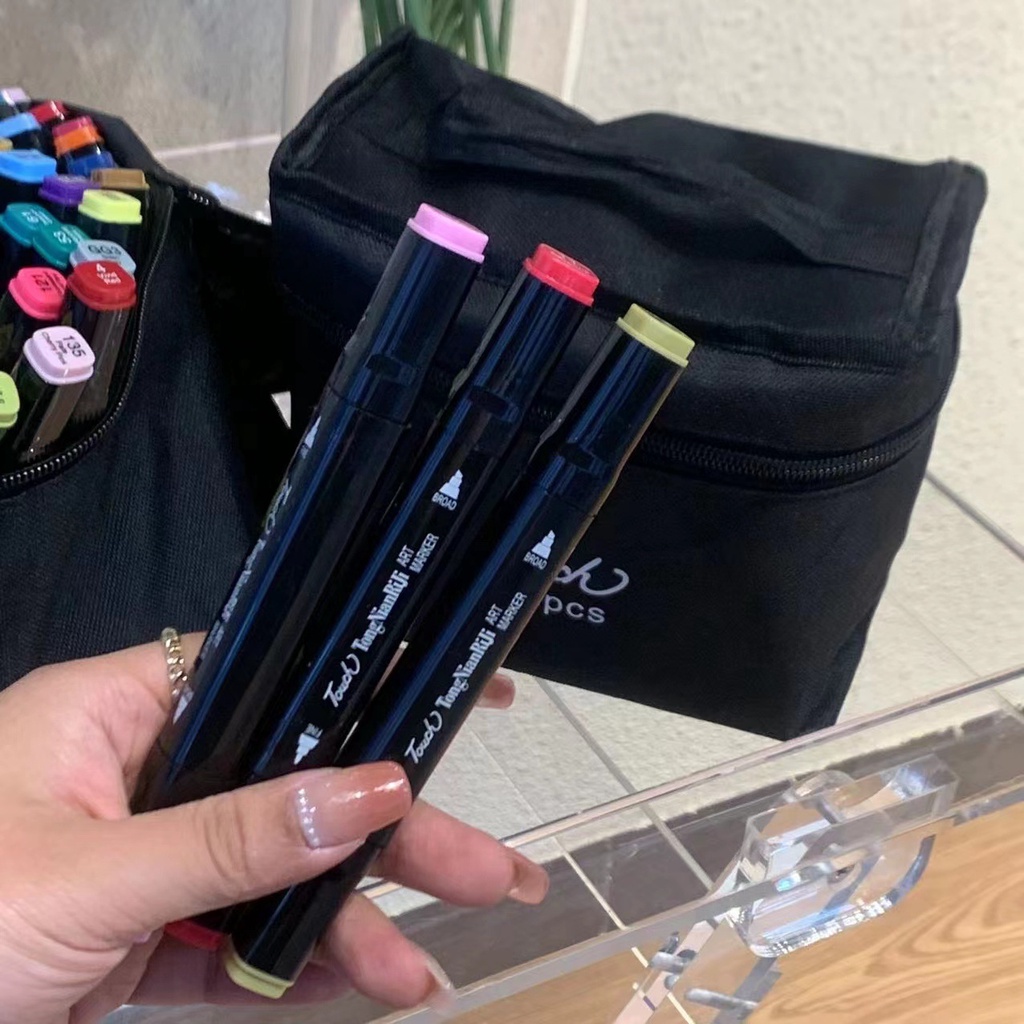 Bút màu Marker Touch Cool Bộ 36/60/80 / họa cụ tô màu dạ vẽ tranh anime