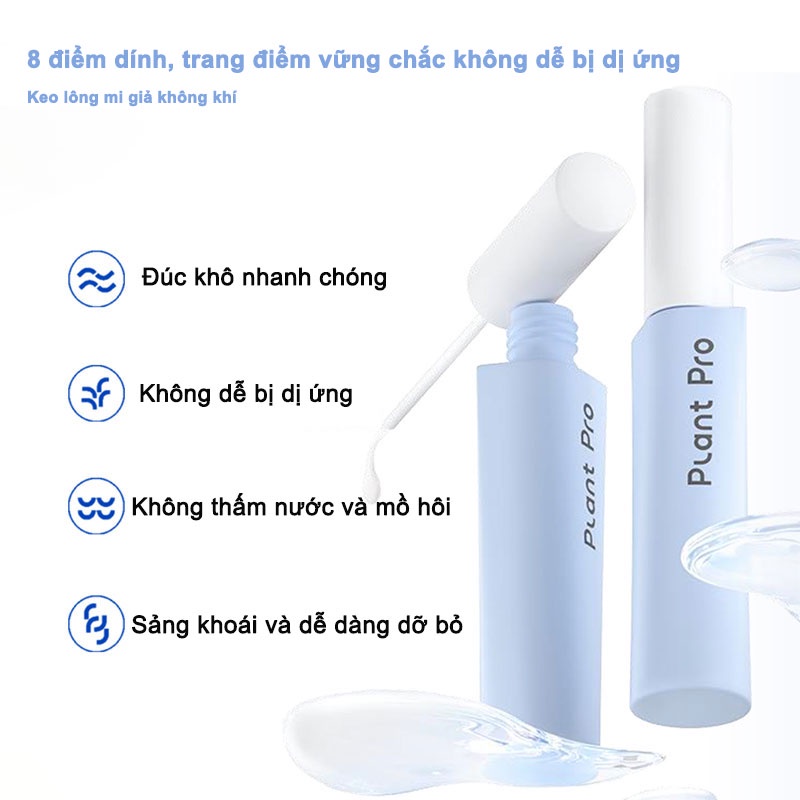 Keo Dán Lông Mi Giả Siêu Dính Không Gây Kích Ứng Nhanh Khô Plantpro