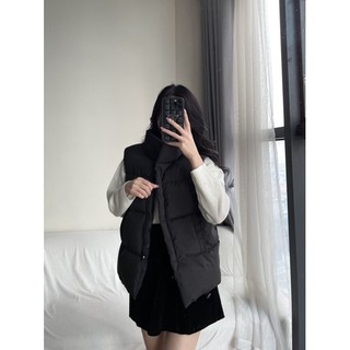 Áo phao gile trần bông freesize dưới 60kg