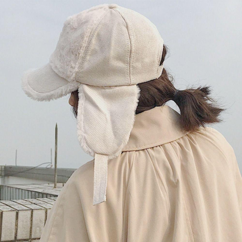 Mũ Lưỡi Trai Che Tai Giữ Ấm Thời Trang