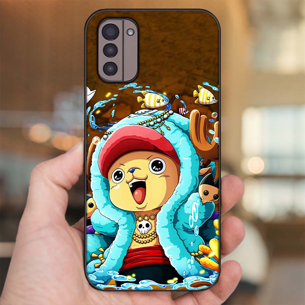 Ốp lưng Nokia G11 viền đen in hình Chopper One Piece Đảo Hải Tặc