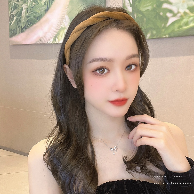 Băng Đô Cài Tóc Dạng Xoắn Phong Cách Vintage Đơn Giản Cho Nữ