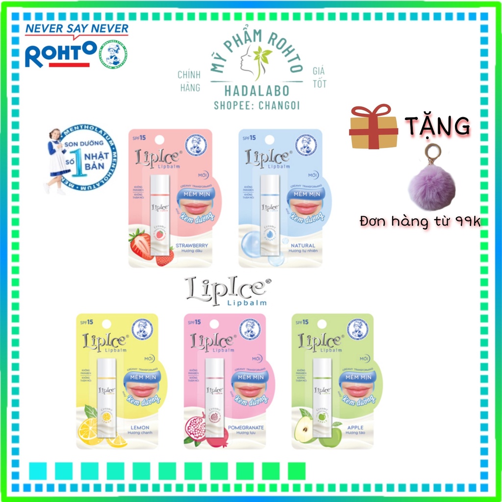 Son dưỡng môi không màu LipIce