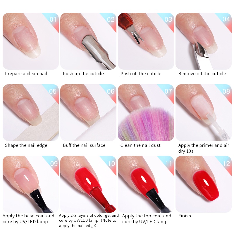 Set 12 lọ gel sơn móng tay UR SUGAR nhiều màu sắc chuyên dụng dung tích 7.5ml