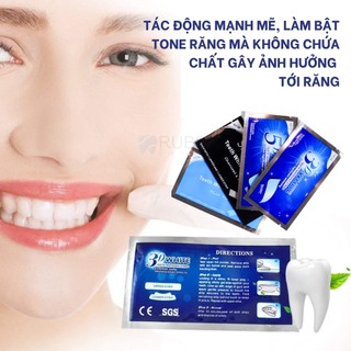 Miếng dán trắng răng 3D WHITE TEETH WHITENING STRIPS