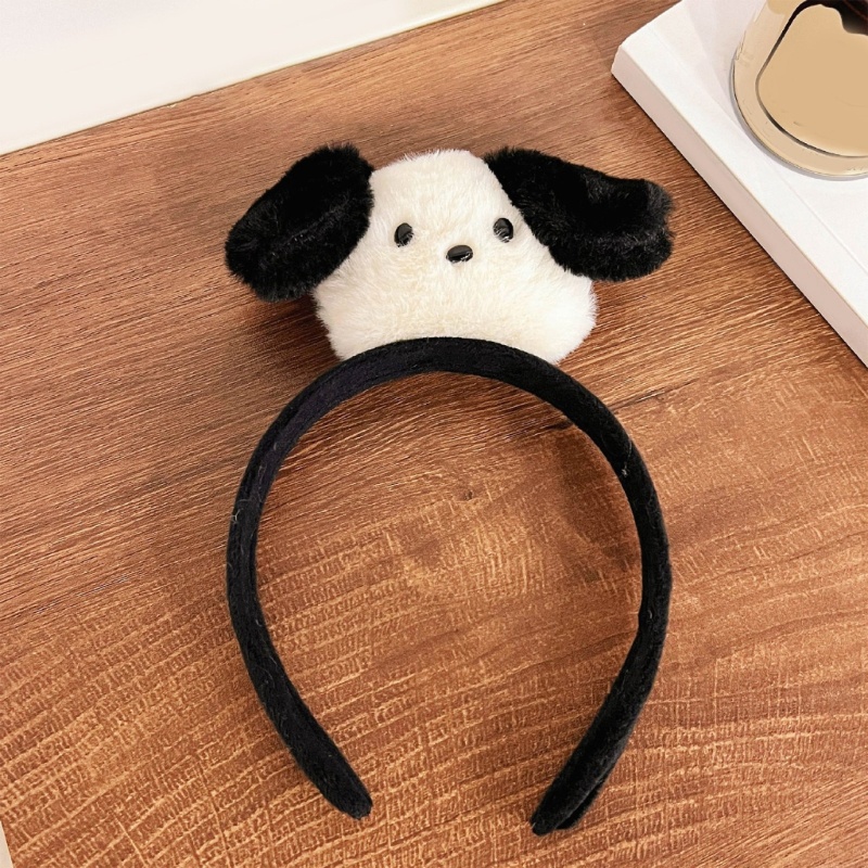 Băng Đô Cài Tóc Co Giãn Hình Tai Cún Dễ Thương Dành Cho Nữ