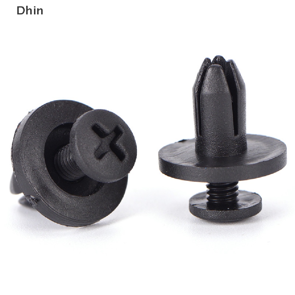 FENDER Bộ 50 Kẹp Nhựa Màu Đen 6Mm Chuyên Dụng Cho Cản Trước Xe Hơi