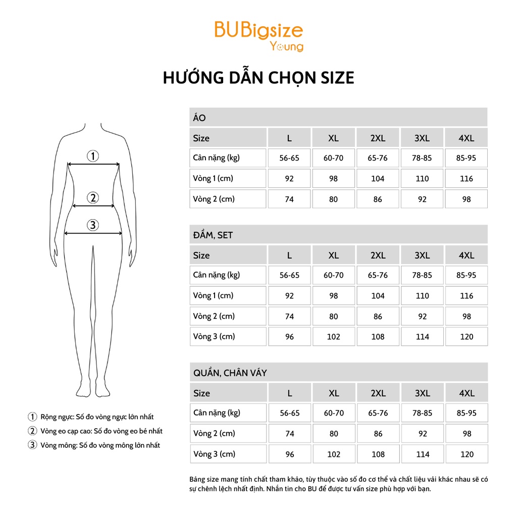 Chân váy ngắn túi cơi 1 bên BIGSIZE (55kg đến 95kg) - 22T6YCV25 - [BU Bigsize Young]