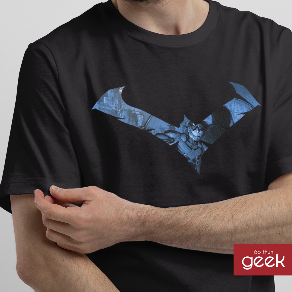 Áo thun Unisex hình Gotham Knights - NightWing sắc nét, 100% Cotton vải dày, siêu mịn.
