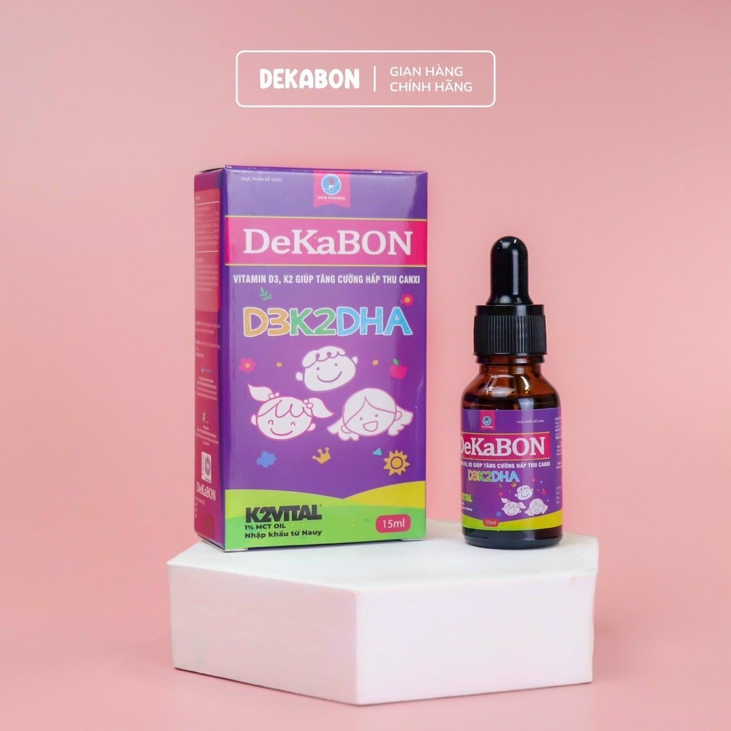 D3K2DHA của Dekabon – xóa tan nỗi lo về vitamin D3 K2 của trẻ