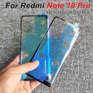 Nắp lưng điện thoại bằng kính dành cho xiaomi redmi note 10 pro m2101k6g m2101k6r
