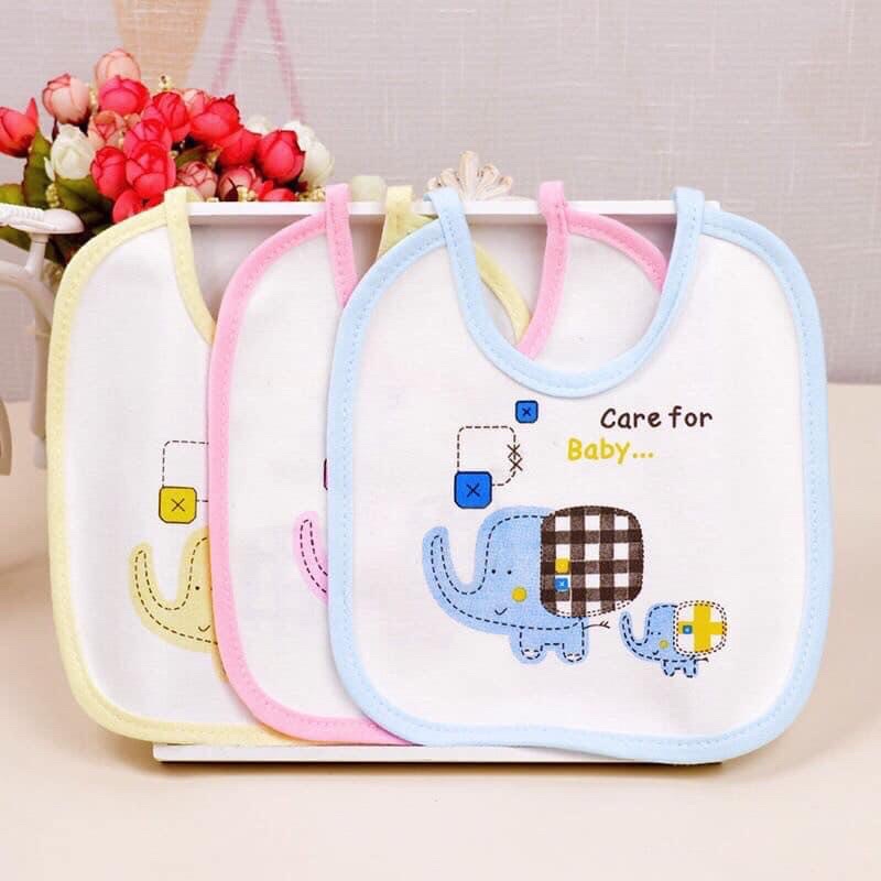 yếm cotton cho bé ăn dặm