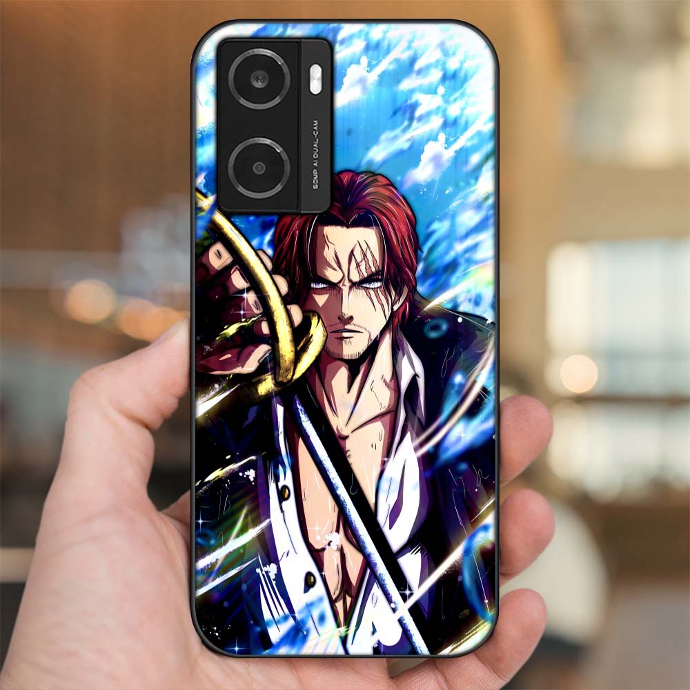 Ốp lưng Oppo A77s viền đen in hình Shanks One Piece Đảo Hải Tặc