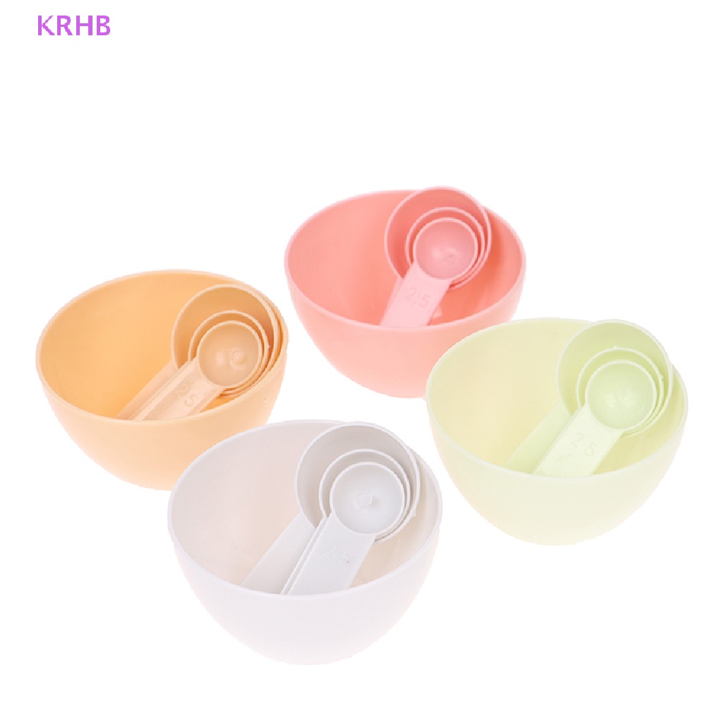 Bộ 4 Dụng Cụ Tự Trộn Mặt Nạ Chăm Sóc Da Mặt Tiện Dụng Mới