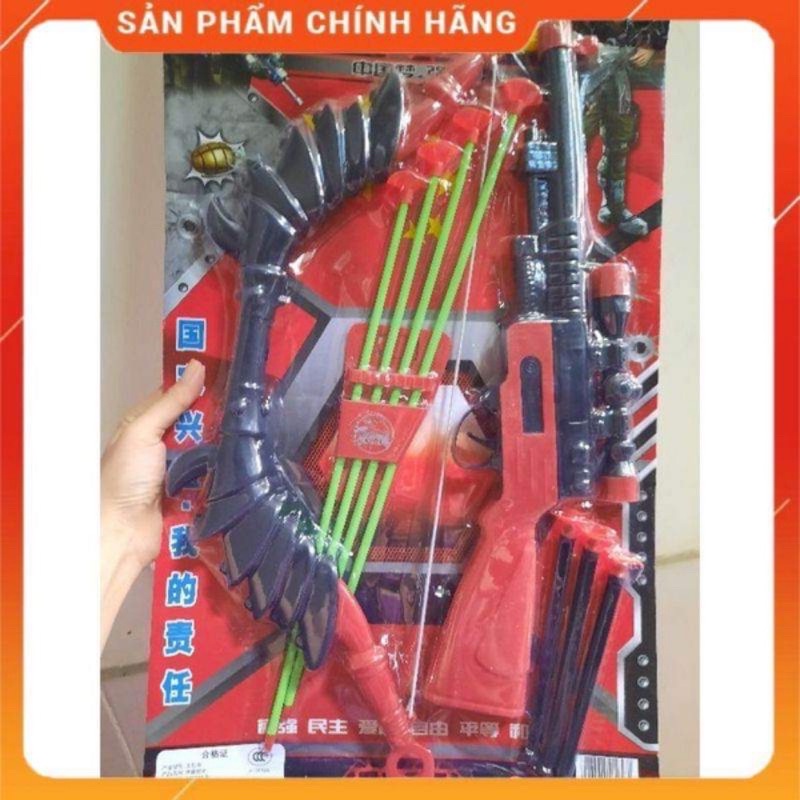 Đồ chơi bắn cung tên đầu dính có gùi đựng tên xinh xắn