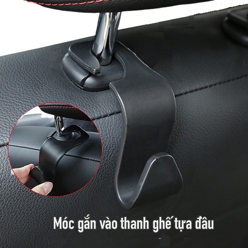 Phụ kiện ô tô - Set 2 Móc Treo Đồ Giá Rẻ Gắn Sau Ghế Ô Tô Xe Hơi Tiện Lợi