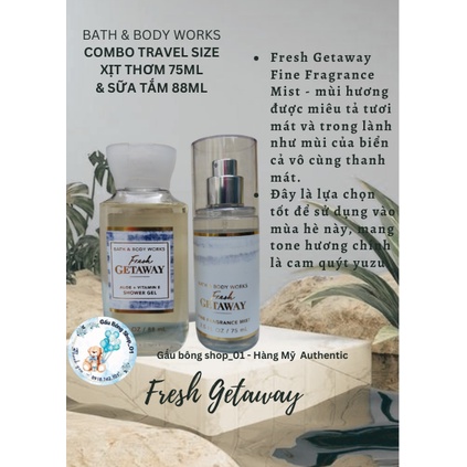 Xịt Thơm Bath And Body Works 75ml