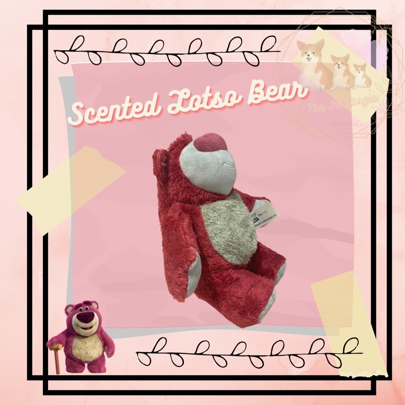 Gấu bông Lotso gấu dâu có mùi thơm lông xù mềm 30-35cm