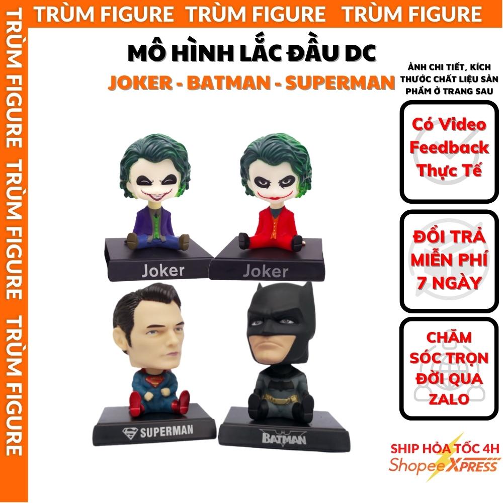 Mô Hình, Figure Lắc Đầu DC, Joker - Batman - Supper Man Chibi Anime, Game - Full Box Trùm Figure