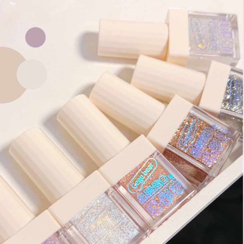 Phấn Mắt Dạng Lỏng Gege Bear Tông Nhũ Ngọc Trai Chống Nước Lâu Trôi 6 Màu Tùy Chọn