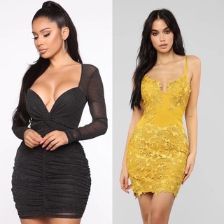 Đầm fashion nova, size S auth chính hãng