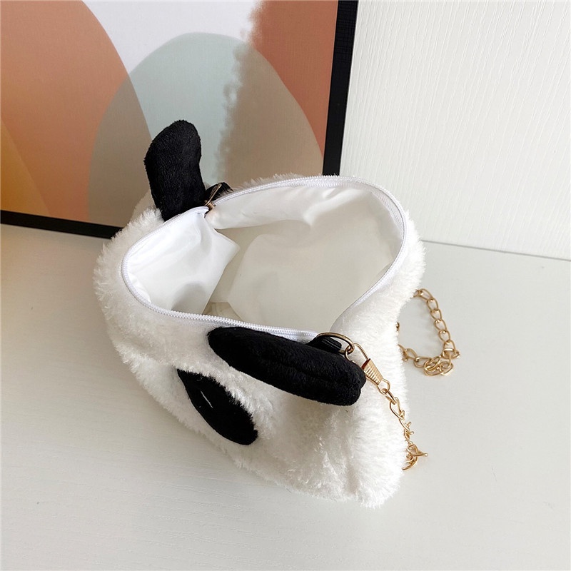 Túi Đeo Chéo Hình Gấu Trúc Nhồi Bông Dễ Thương Cho Nữ