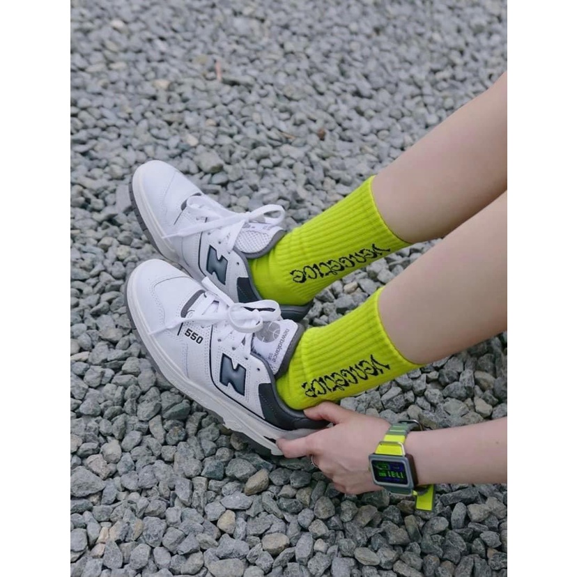 Giày New Balance 550 Chính Hãng 🔴SIMPLE SNEAKER🔴 Giày Sneaker NB 6 Màu Green Pink Grey