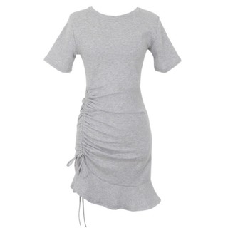 Pass Thanh Lý Váy Đầm Body Dáng Xoè Gân Xám