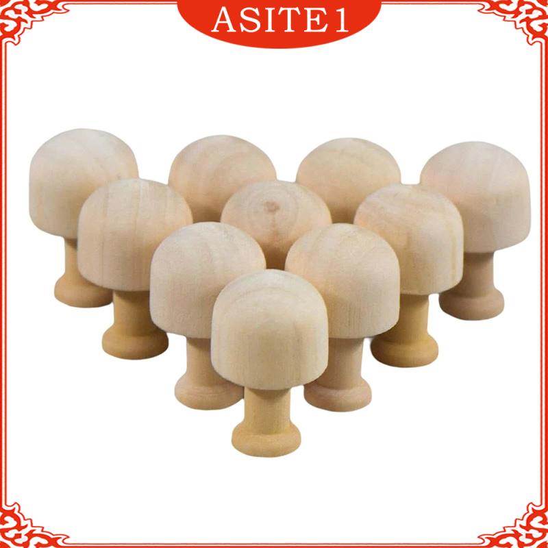 Bộ 10 Búp Bê Gỗ Hình Cây Hạt Dẻ / Người Tuyết / Bắp Ngô Chưa Hoàn Thiện