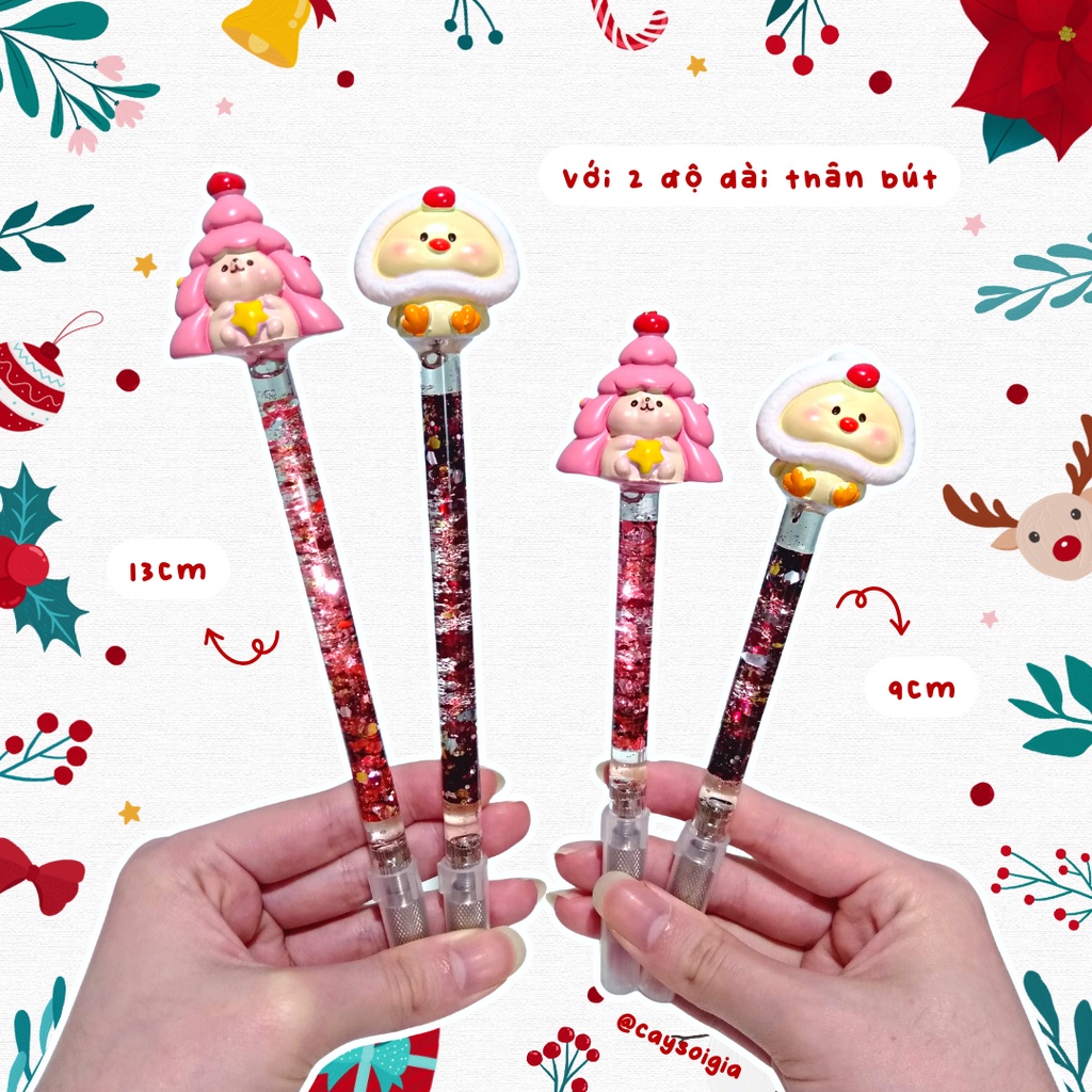 S111 - Bút dao rọc giấy thú Giáng Sinh Noel dễ thương unbox đơn hàng, cắt sticker băng dán washi tape - Cây Sồi Già