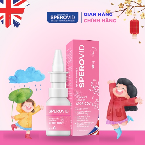 Xịt mũi sinh học Sperovid cho trẻ em 10ml