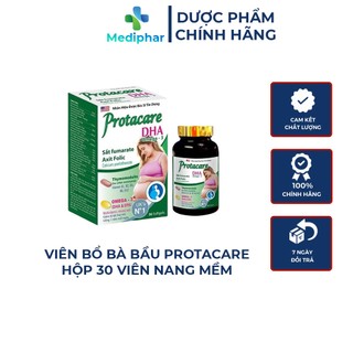 Viên uống PROTACARE DHA BỔ SUNG CANXI VÀ vitamin cho mẹ bầu trước và sau sinh