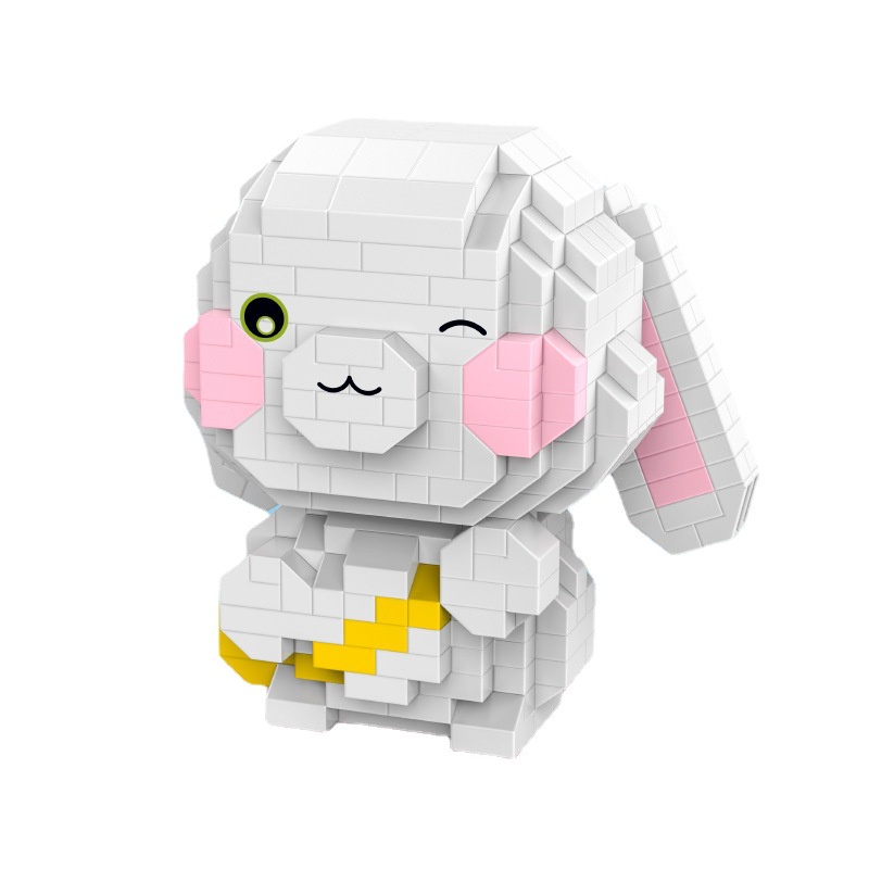 Khối Đồ Chơi Lắp Ráp Ma Thuật Hình Chú Thỏ Hoạt Hình Dễ Thương Kích Thước mini Cho Bé