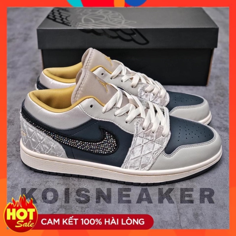 Giày thể thao nam 𝙅𝙤𝙧𝙙𝙖𝙣 𝙡𝙤𝙬 đính đá độc lạ, giày boy phố || Koisneaker